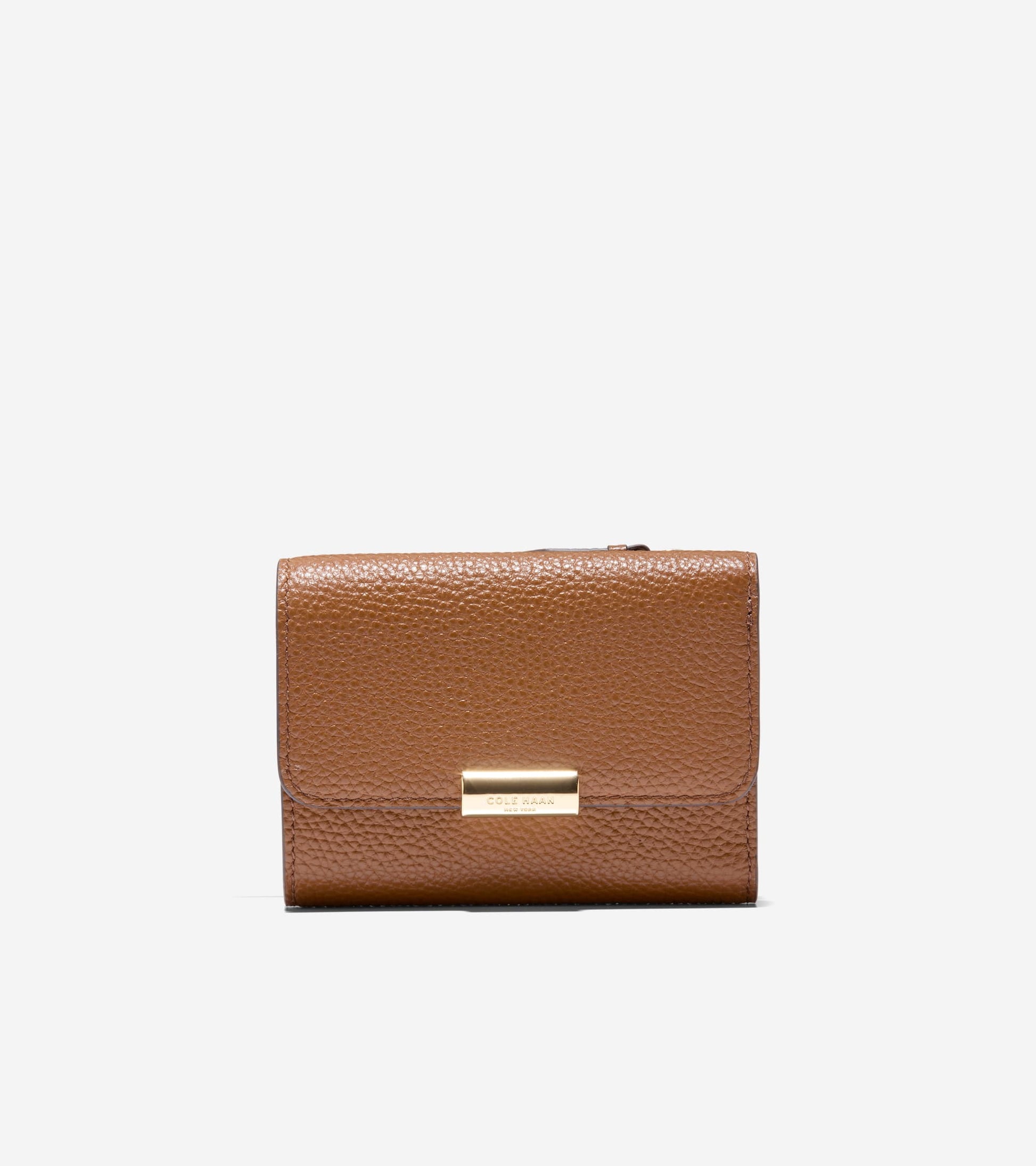 Women's Rachel Compact Wallet with Removable Card Case-New Caramel
