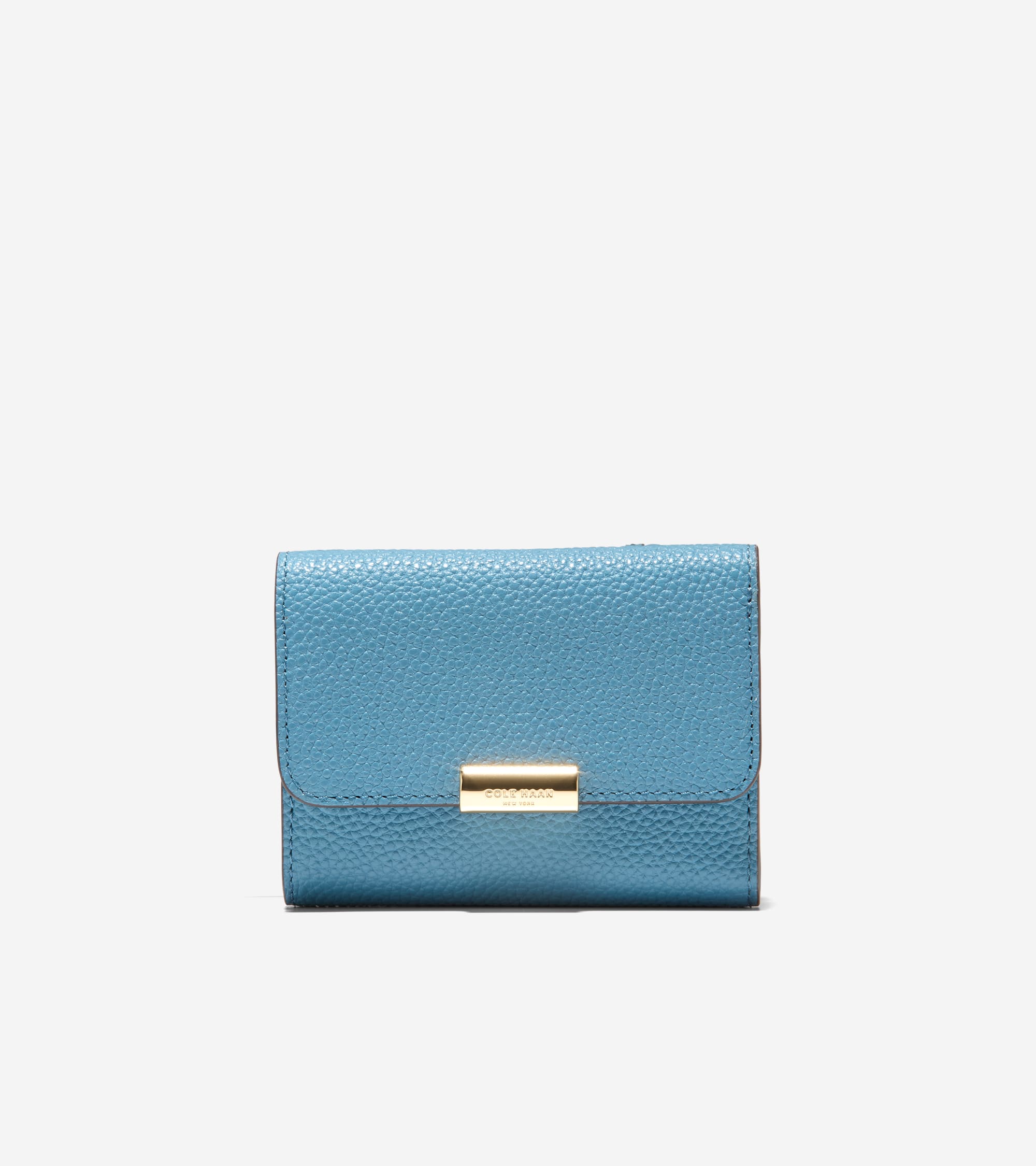 Women's Rachel Compact Wallet with Removable Card Case in Blue