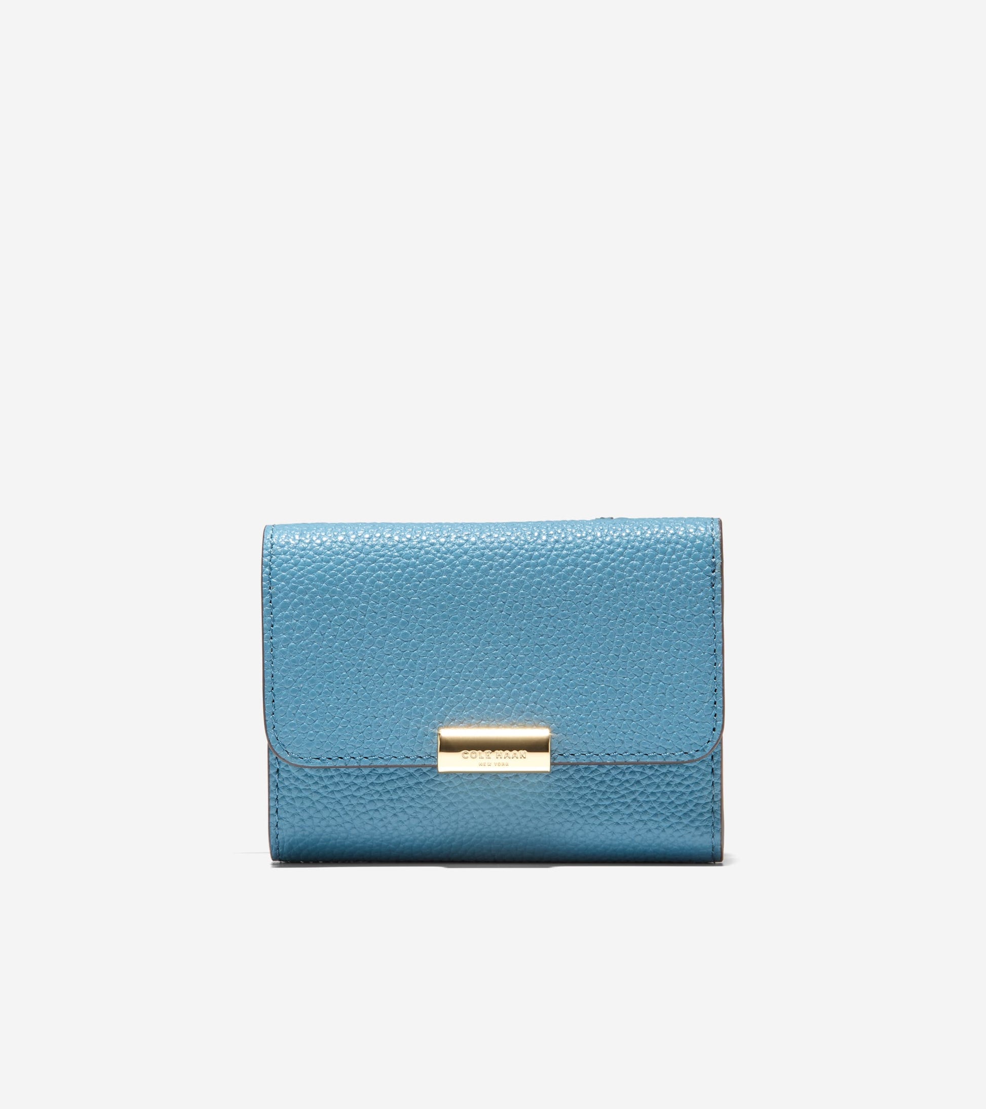 Women's Rachel Compact Wallet with Removable Card Case-Provincial Blue