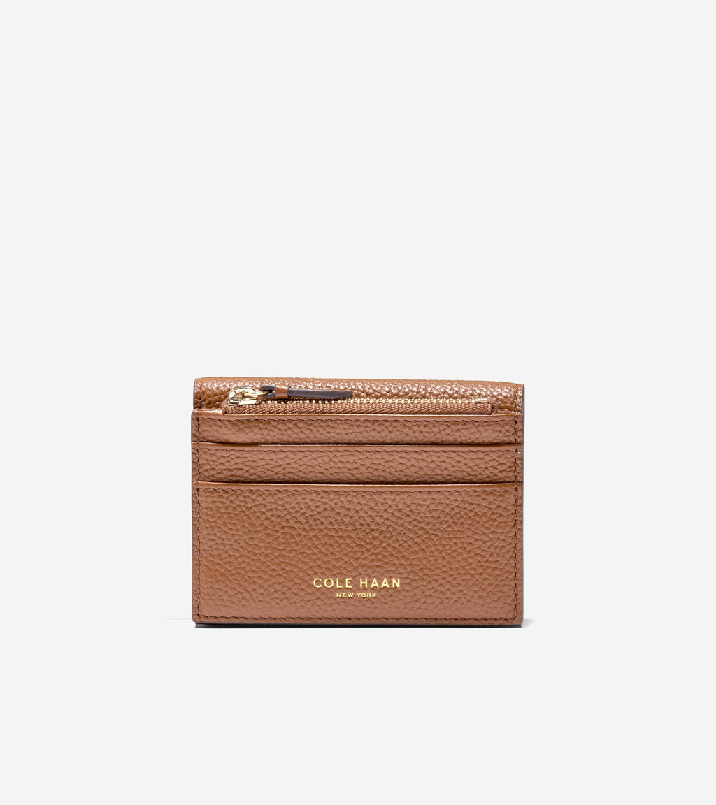Women's Rachel Compact Wallet with Removable Card Case-New Caramel