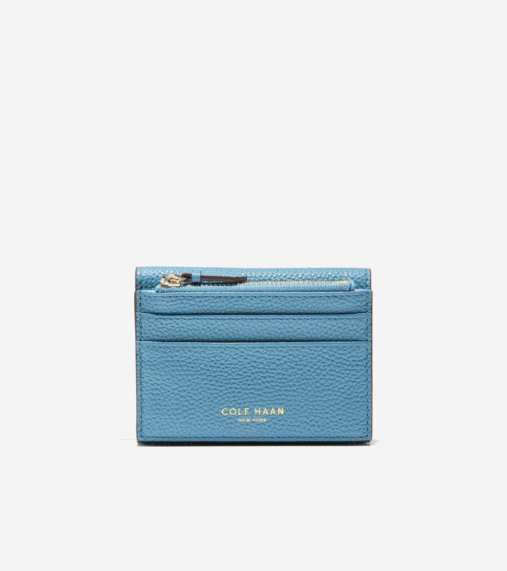 Women's Rachel Compact Wallet with Removable Card Case-Provincial Blue