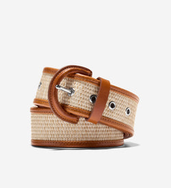Women's 45MM Raffia Textured Belt