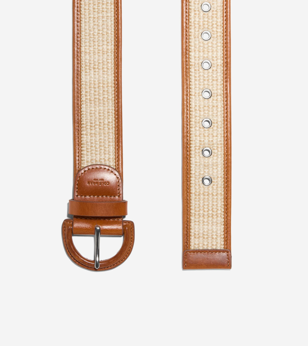 Women's 45MM Raffia Textured Belt