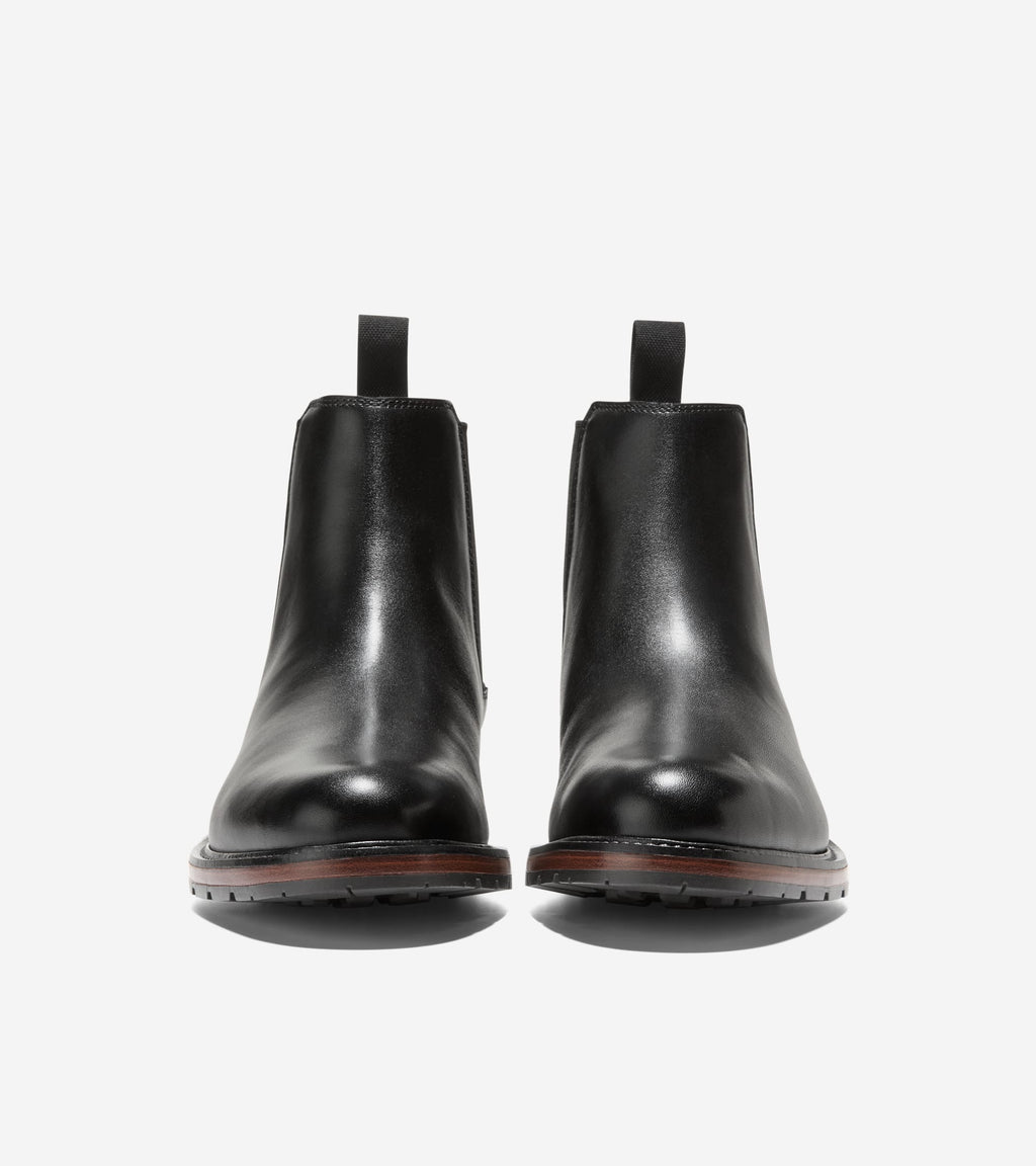 Men's Roundhill Grand Waterproof Chelsea Boots-Black