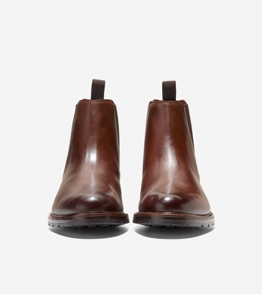 Men's Roundhill Grand Waterproof Chelsea Boots-Woodbury-Dark Chocolate