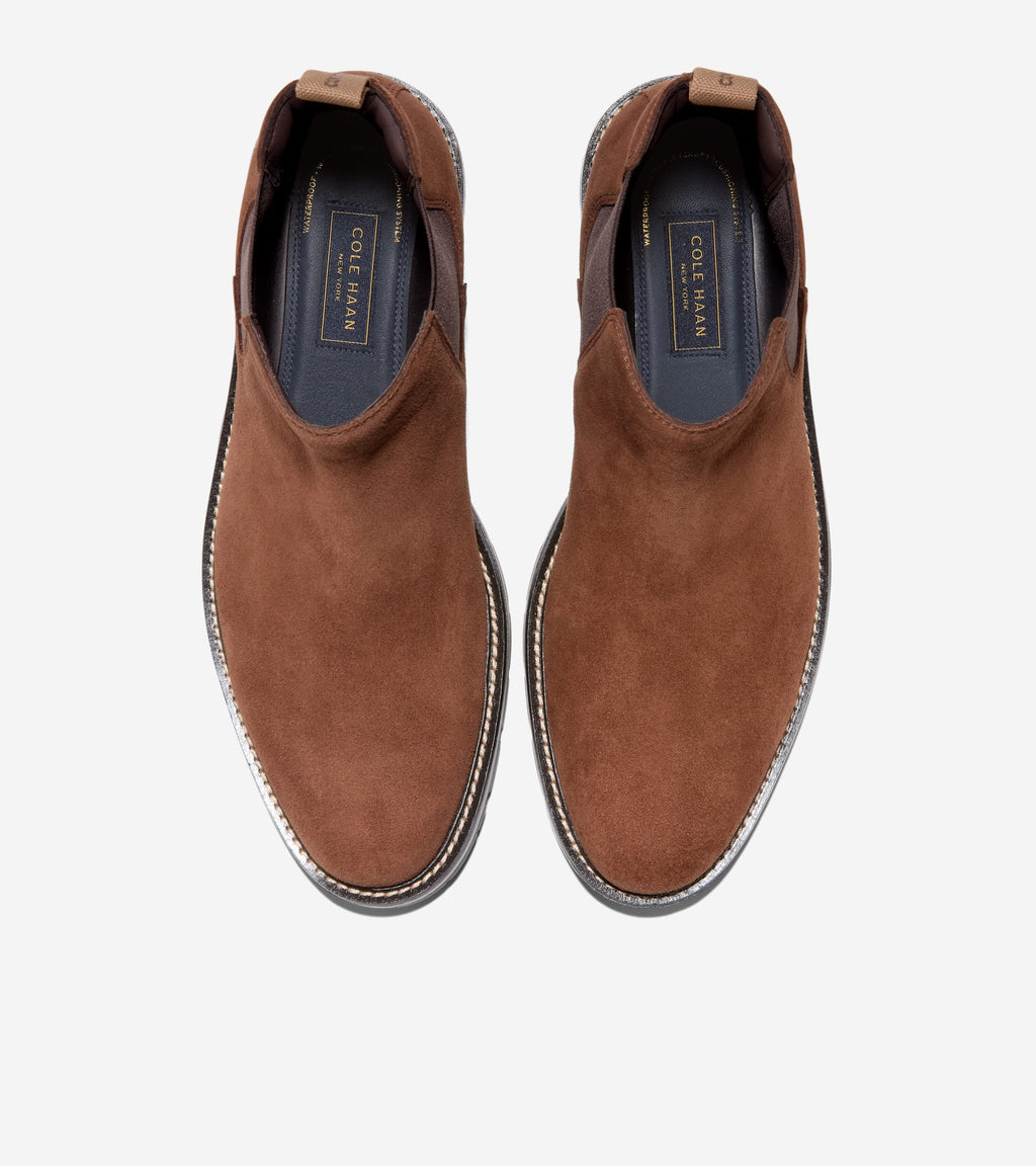Men's Roundhill Grand Waterproof Chelsea Boots-Chestnut-Dark Chocolate