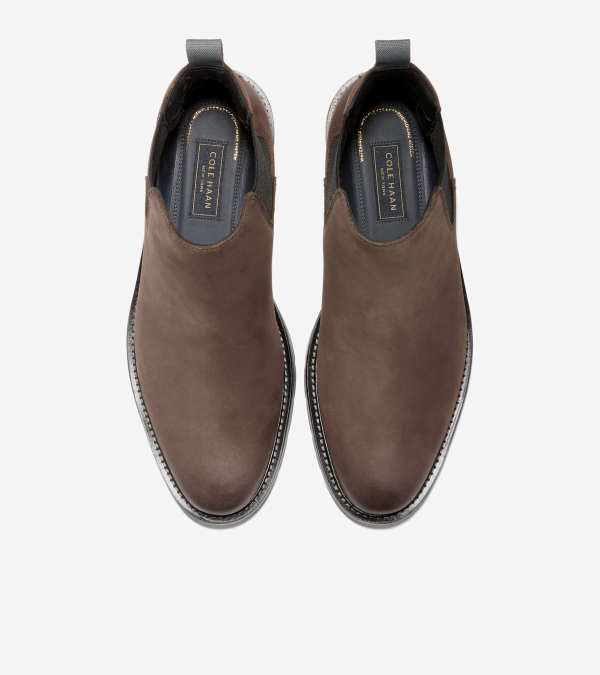 Men's Roundhill Grand Waterproof Chelsea Boots-Dark Chocolate-Black