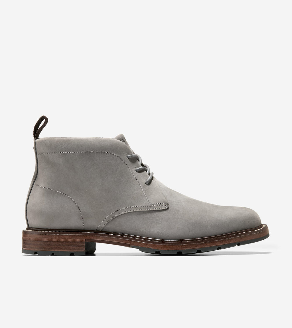 Men's Roundhill Grand Waterproof Chukka Boots-Steel Gray-Light Natural