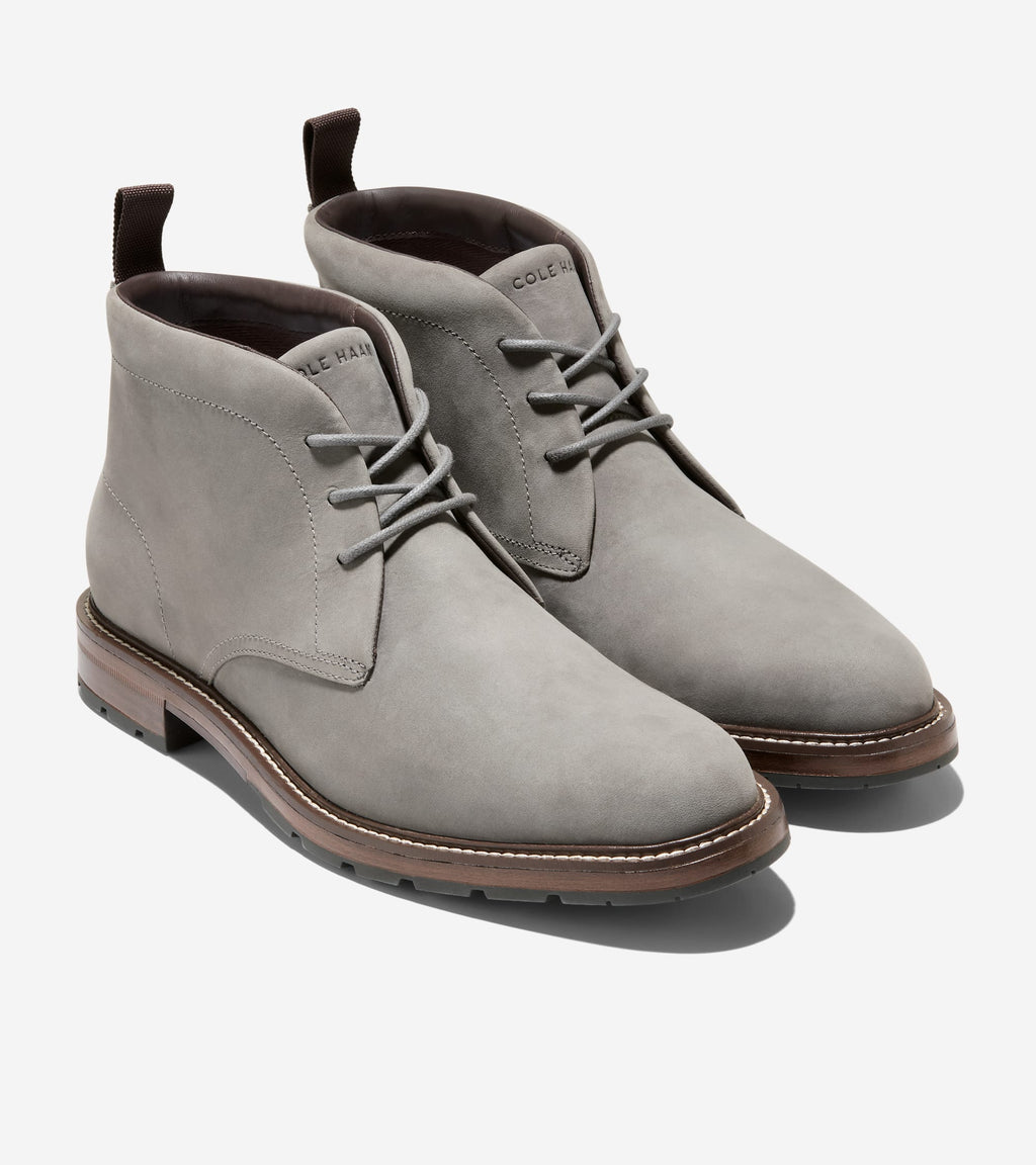 Men's Roundhill Grand Waterproof Chukka Boots-Steel Gray-Light Natural