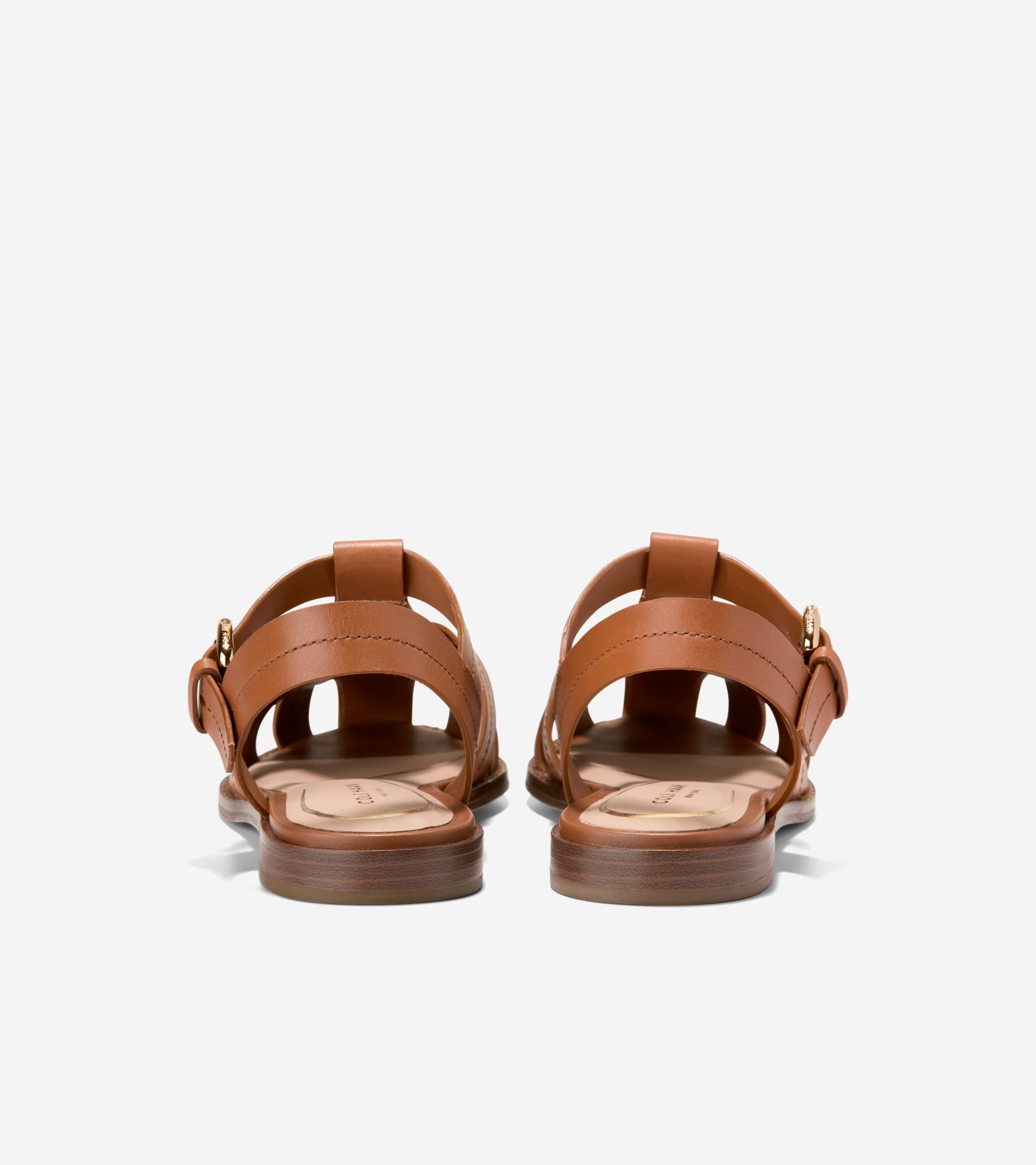 Women's Rosette Fisherman Sandals-British Tan