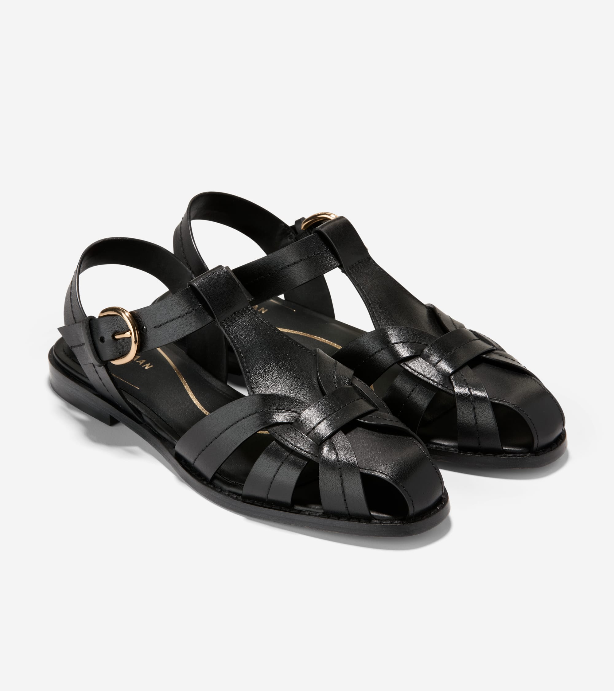 Women's Rosette Fisherman Sandals in Black | Cole Haan