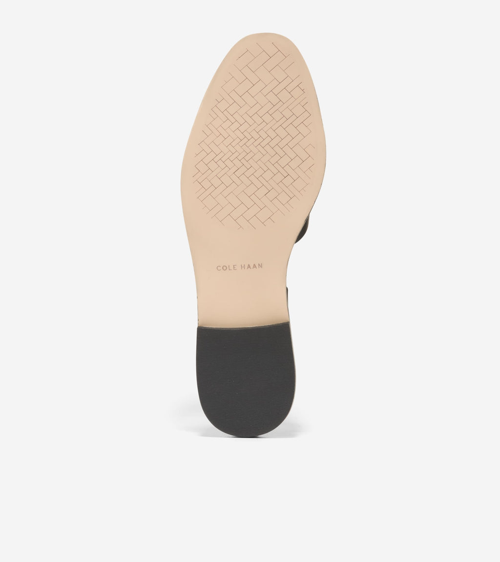 Women's Rosette Fisherman Sandals-Black