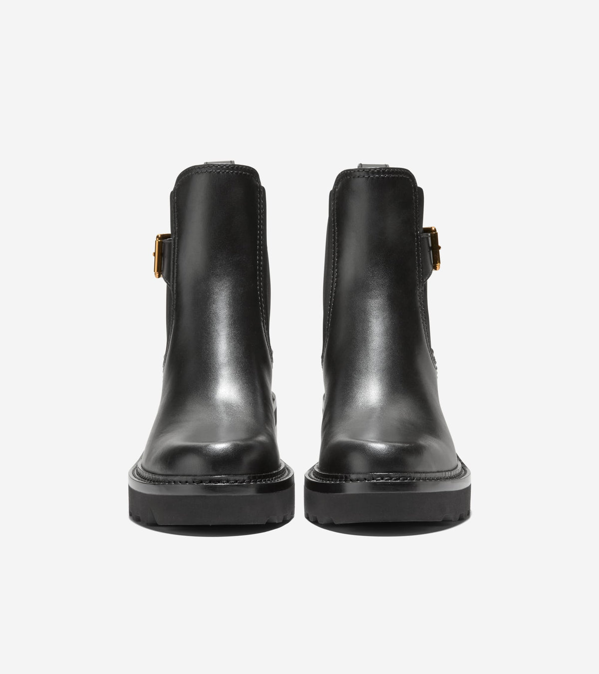 Women's Shibley Waterproof Lug Buckle Booties-Black