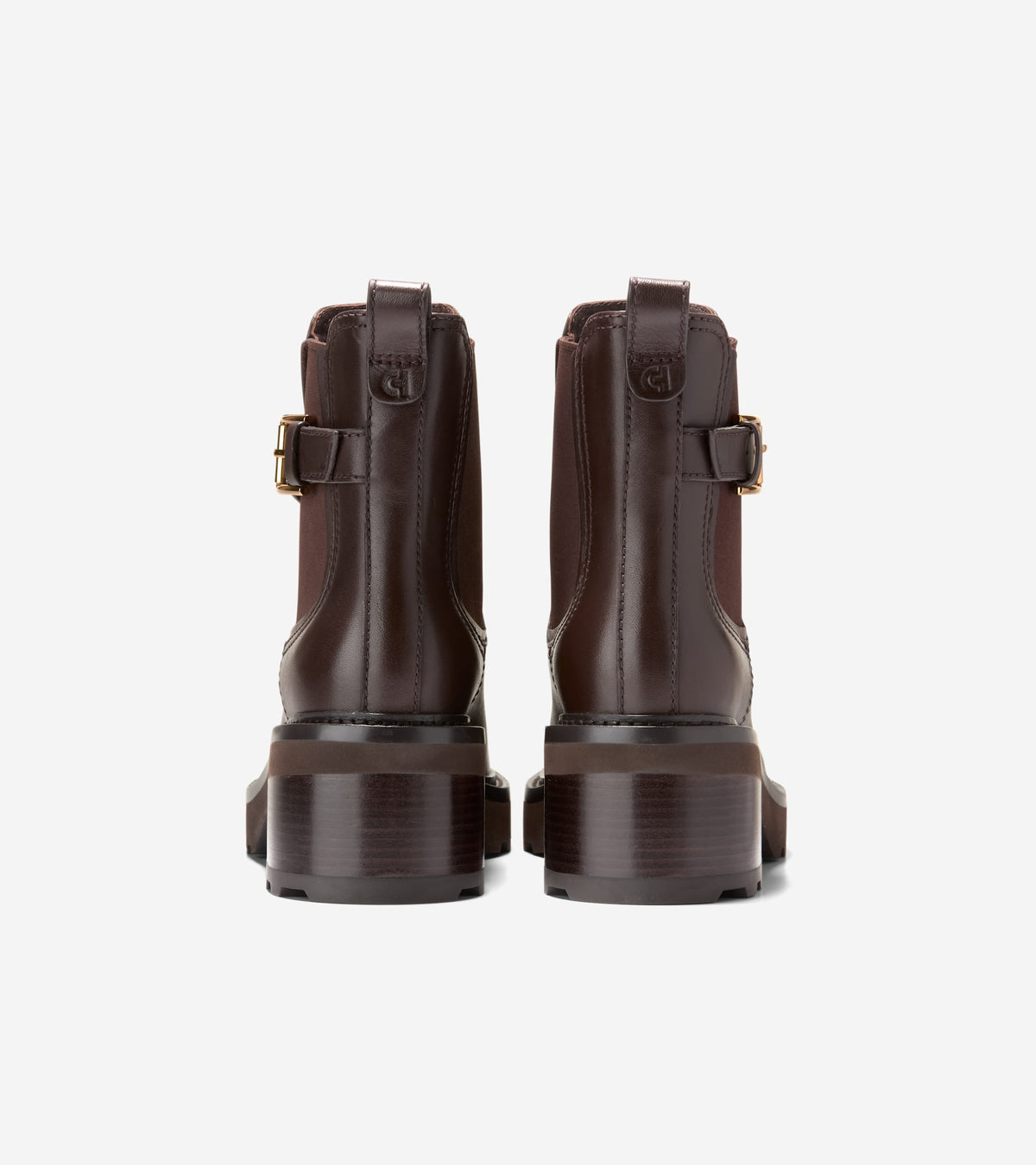 Women's Shibley Waterproof Lug Buckle Booties-Madeira Brown