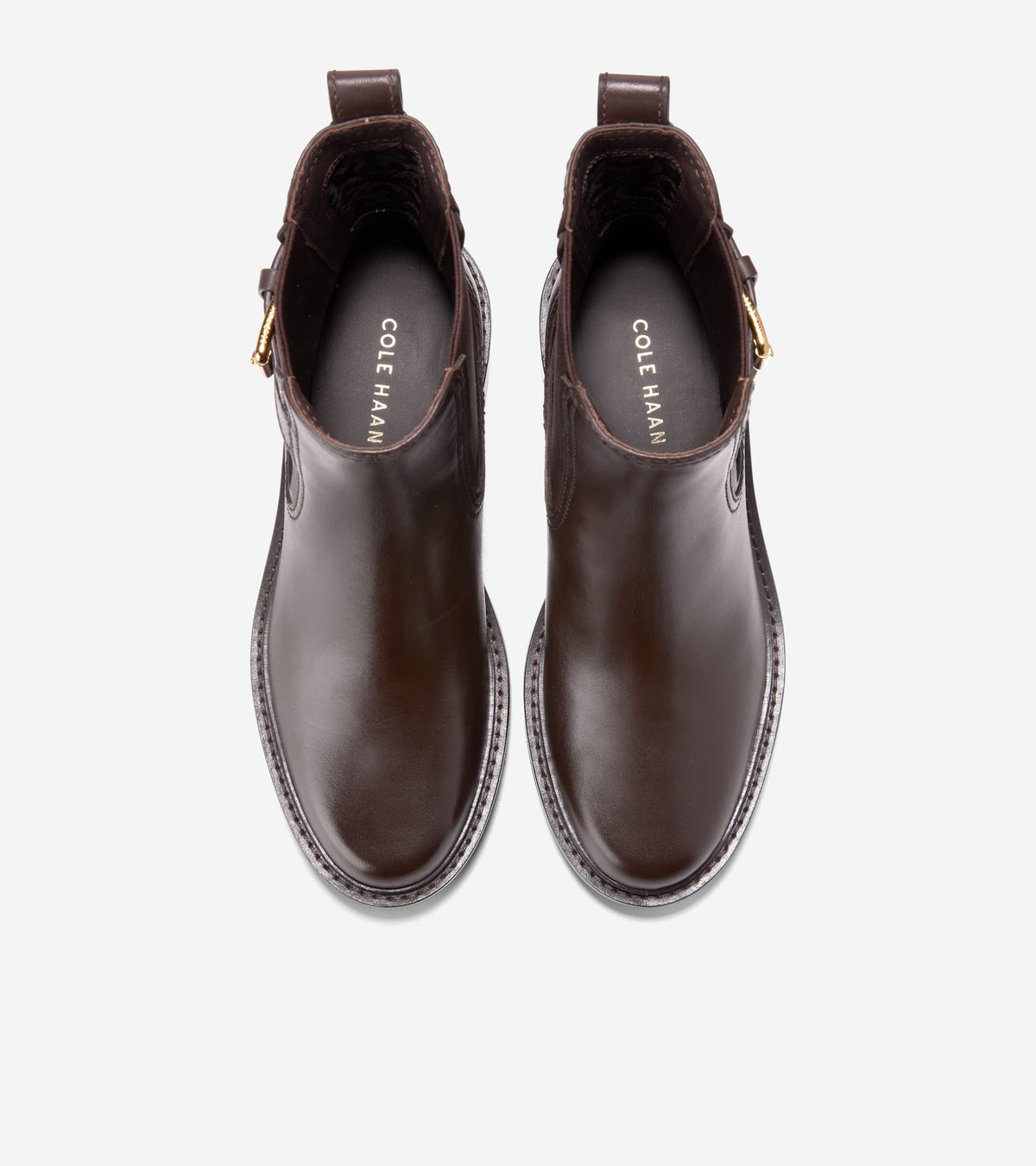 Women's Shibley Waterproof Lug Buckle Booties-Madeira Brown