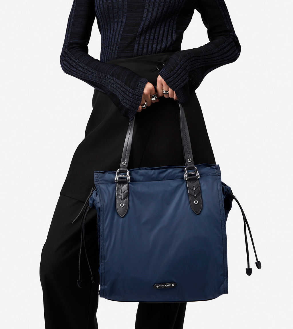 Women's Shibuya North South Nylon Tote Bag-Midnight Moon