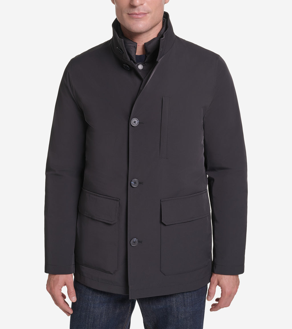 Men's Sleek Rain 3-In-1 Jacket-Black