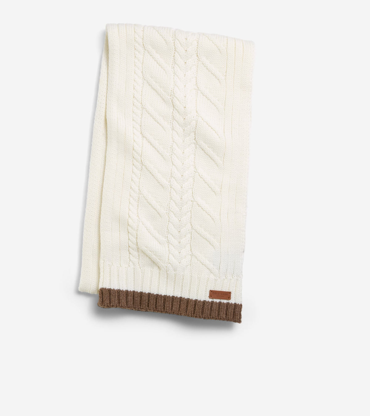 Women's Solid Scarf with Trim-Pristine