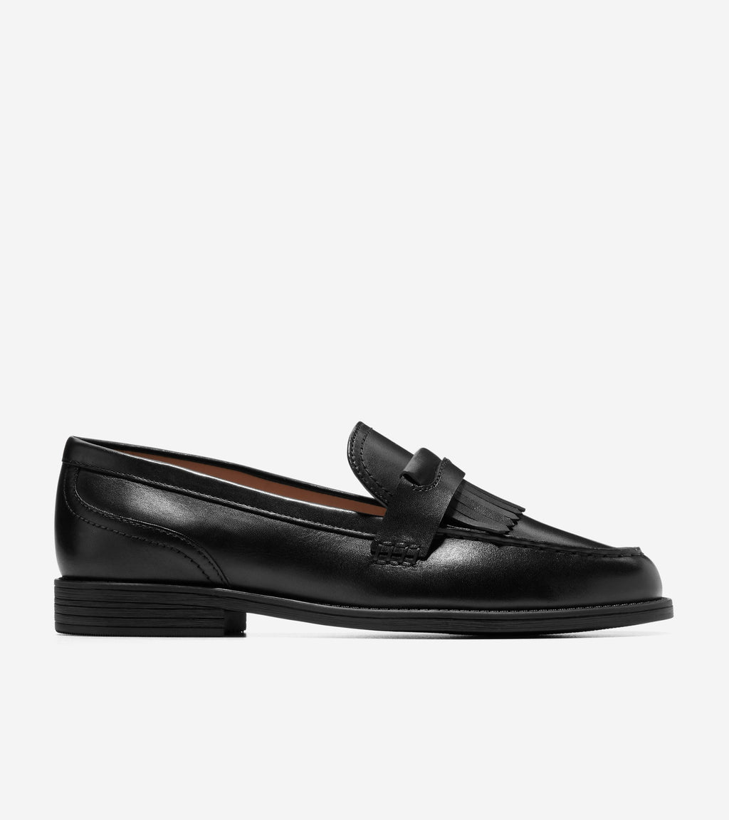Women's Stassi Kiltie Loafers-Black