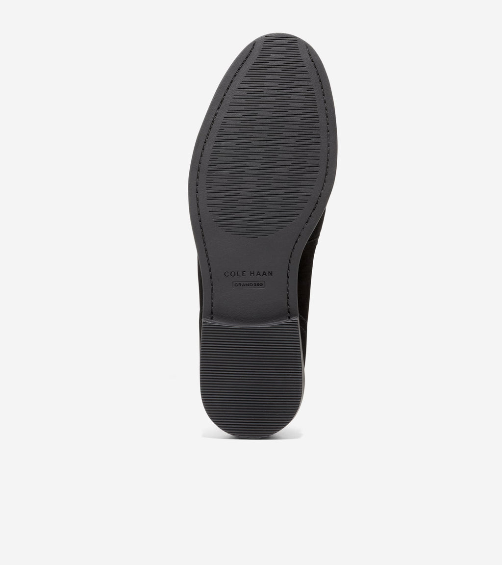 Women's Stassi Kiltie Loafers-Black Suede