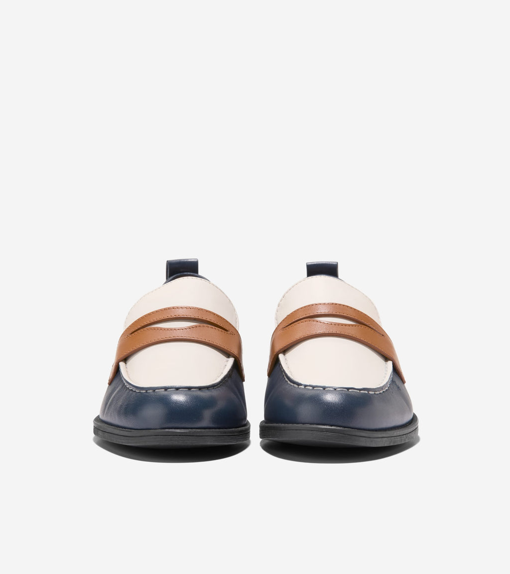 Women's Stassi Penny Loafers-Navy-Ivy-Pecan