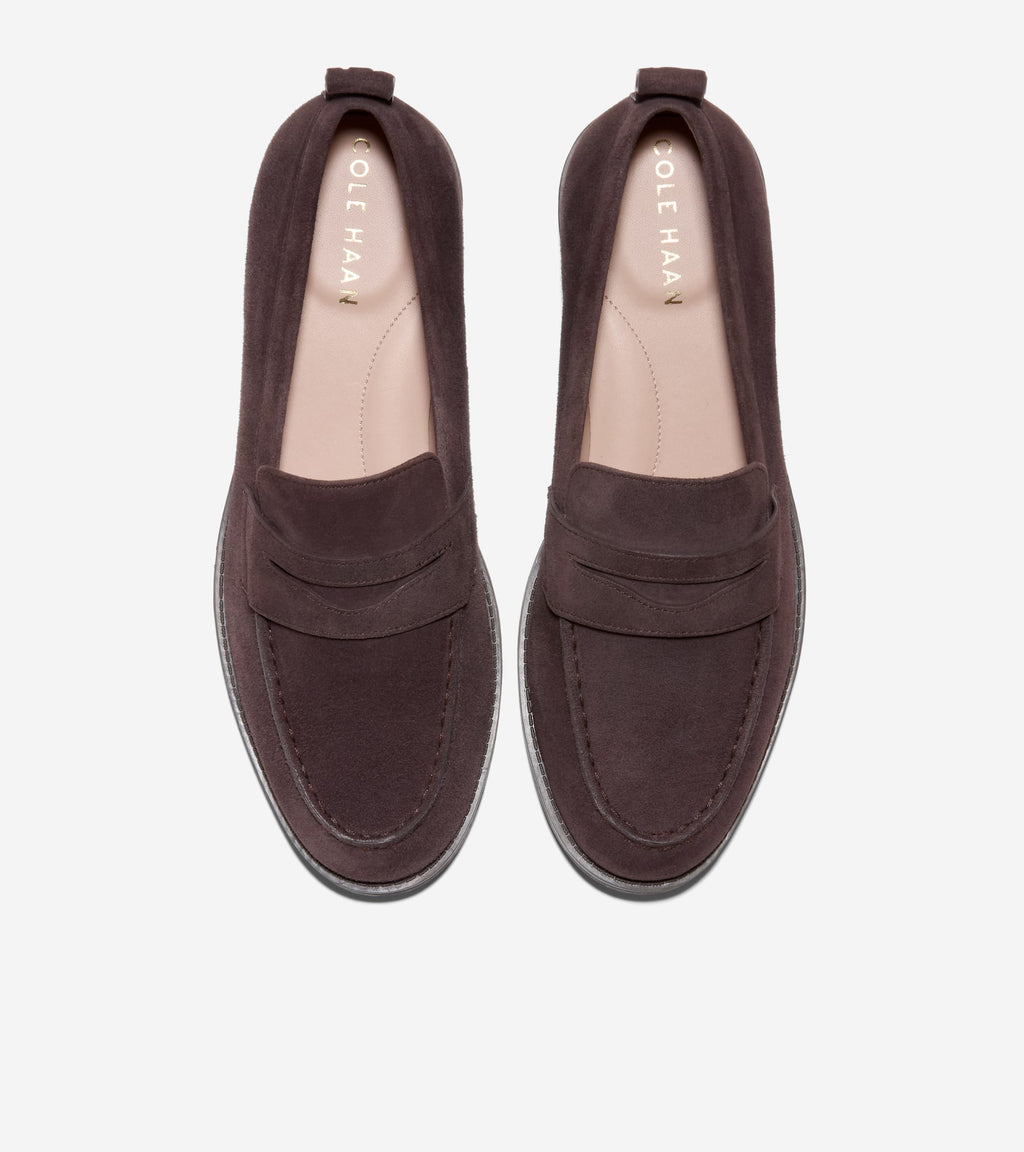 Women's Stassi Penny Loafers-Dark Chocolate