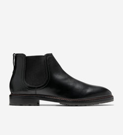 Men's Stockbridge Chelsea Waterproof Boots-Black