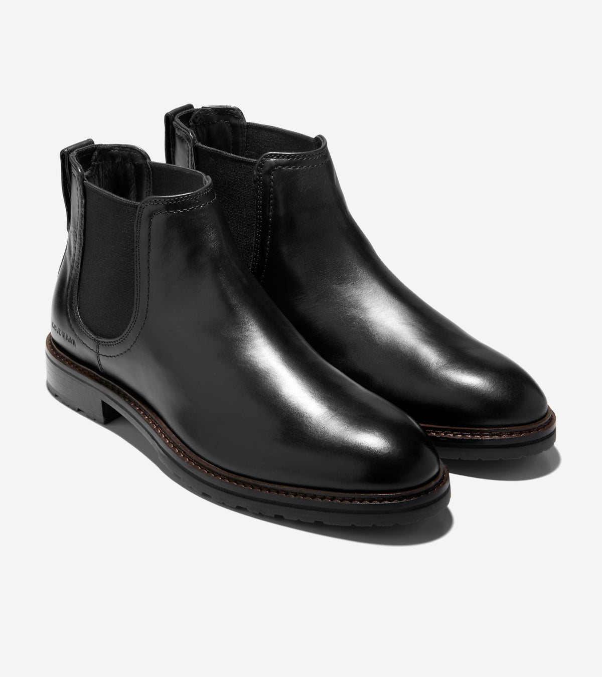 Men's Stockbridge Chelsea Waterproof Boots-Black