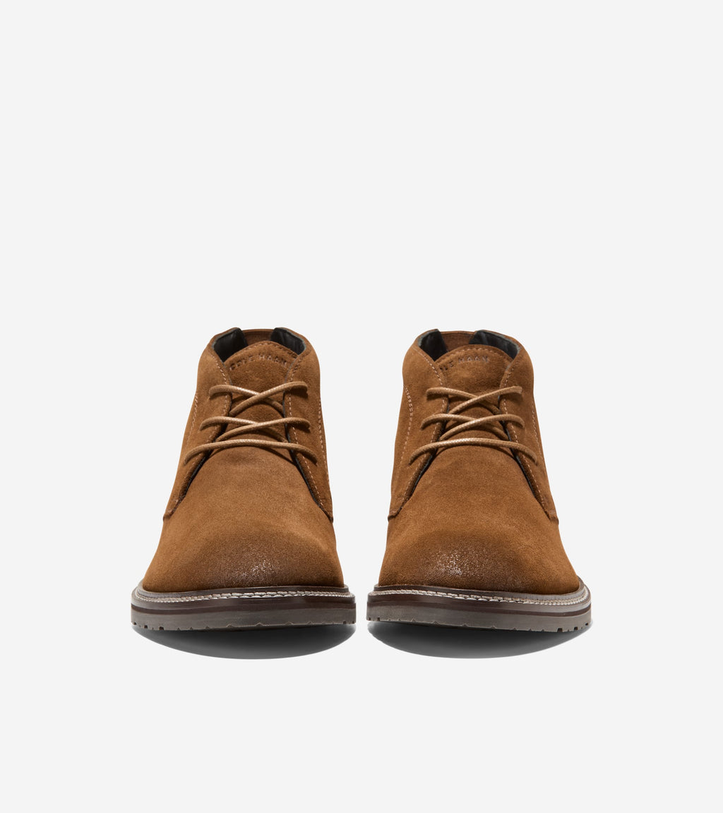 Men's Stockbridge Chukka Waterproof Boots-Spiced Brown-Dark Natural