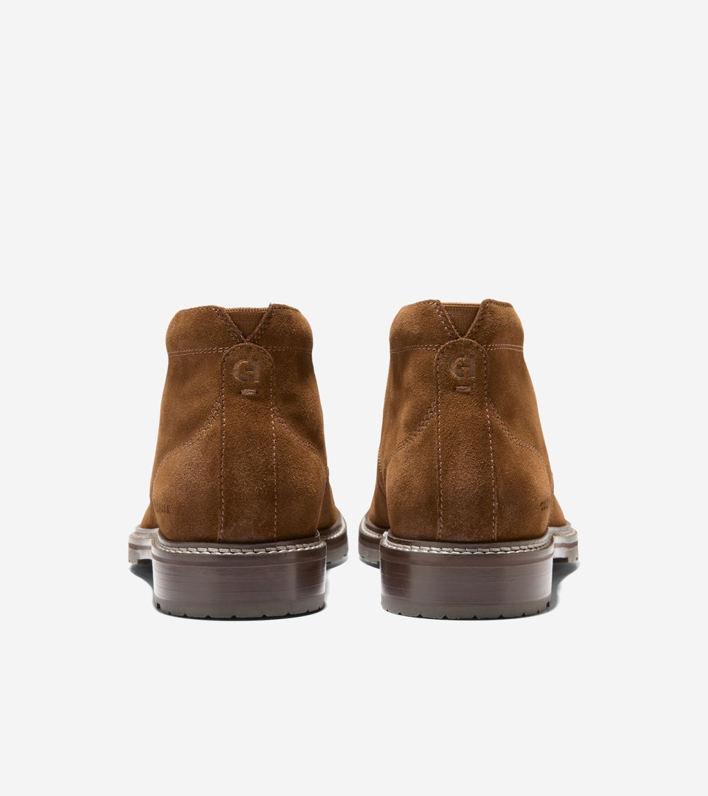 Men's Stockbridge Chukka Waterproof Boots-Spiced Brown-Dark Natural