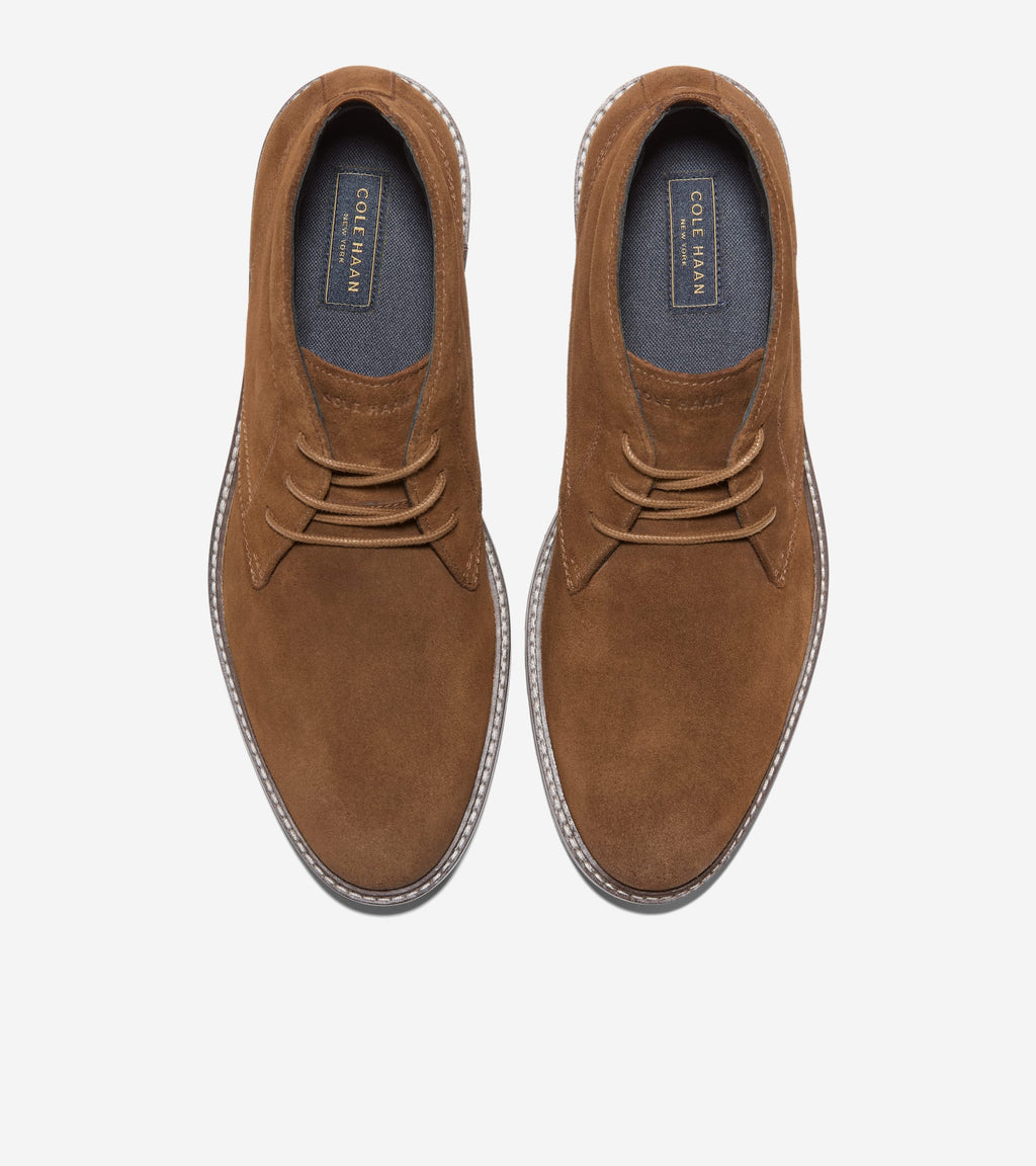 Men's Stockbridge Chukka Waterproof Boots-Spiced Brown-Dark Natural
