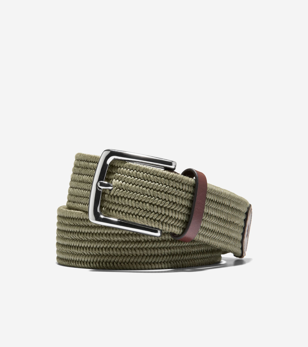 Men's Stretch Web Belt-Olive