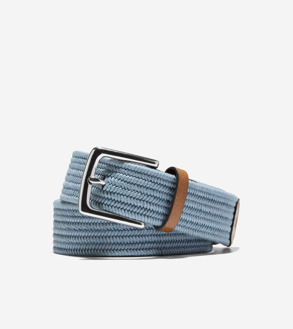Men's Stretch Web Belt-Dusty Blue