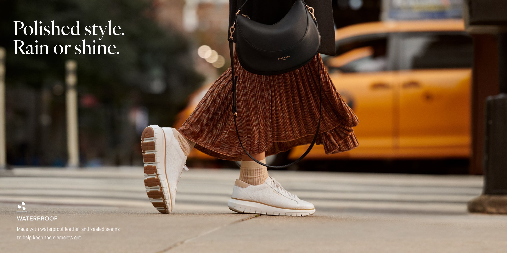 Women's ZERØGRAND Rexanna Waterproof Sneakers in White | Cole Haan