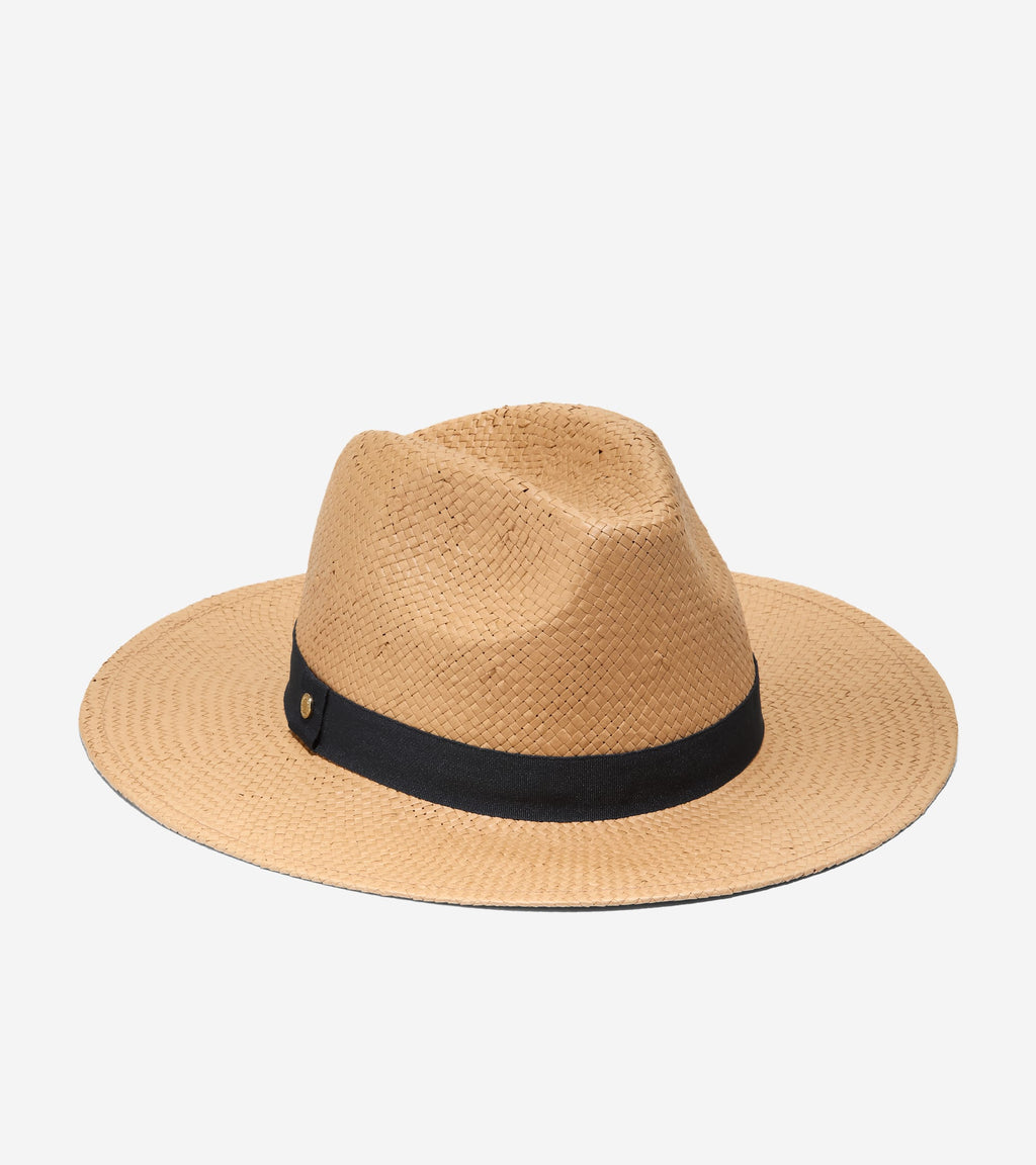 Women's Straw Fedora-Farro