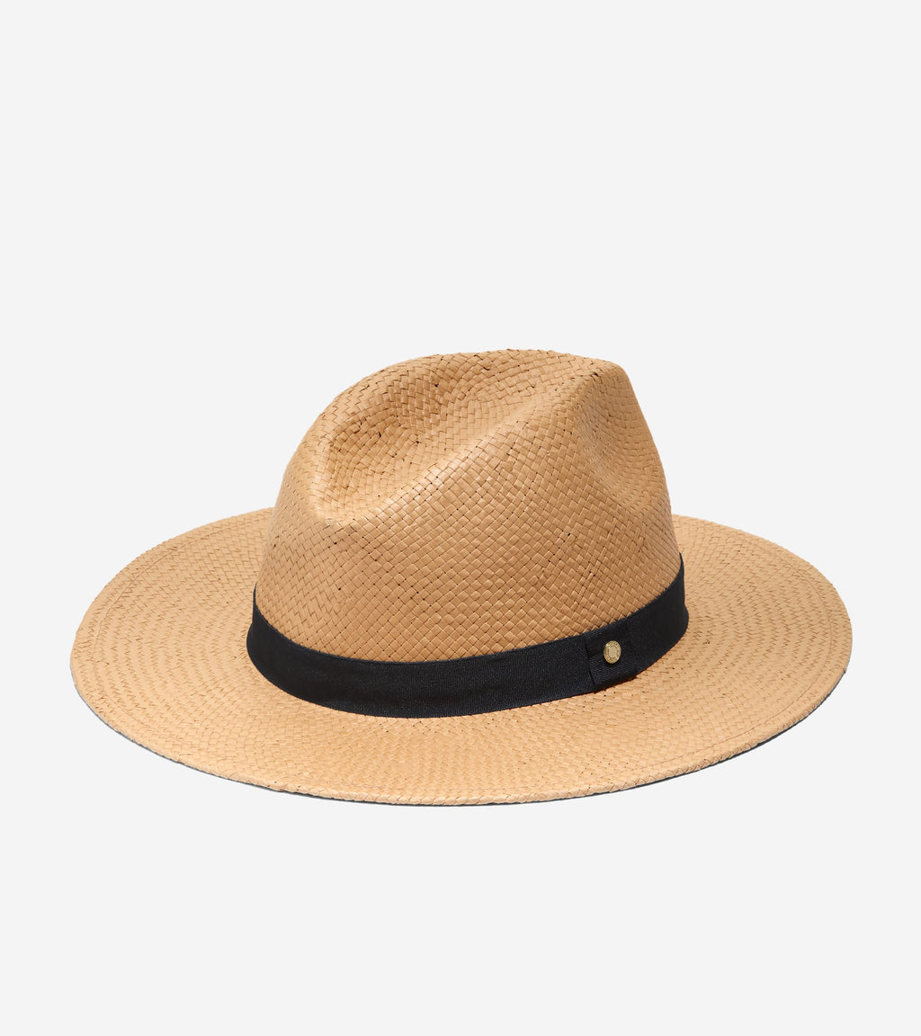 Women's Straw Fedora-Farro
