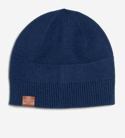 Men's Textured Midweight Beanie-Navy Blazer