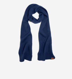 Men's Textured Midweight Scarf-Navy Blazer
