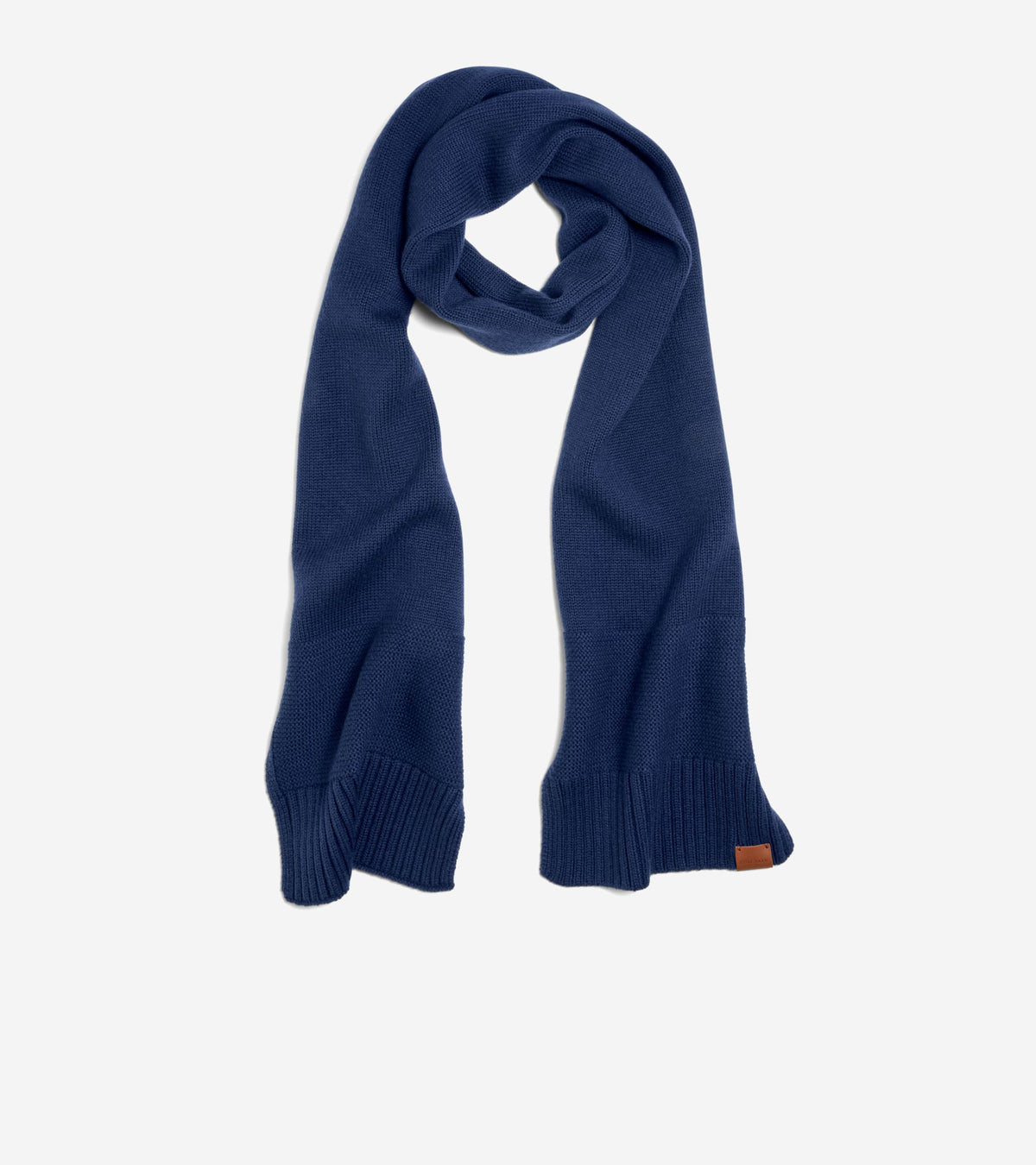 Men's Textured Midweight Scarf-Navy Blazer