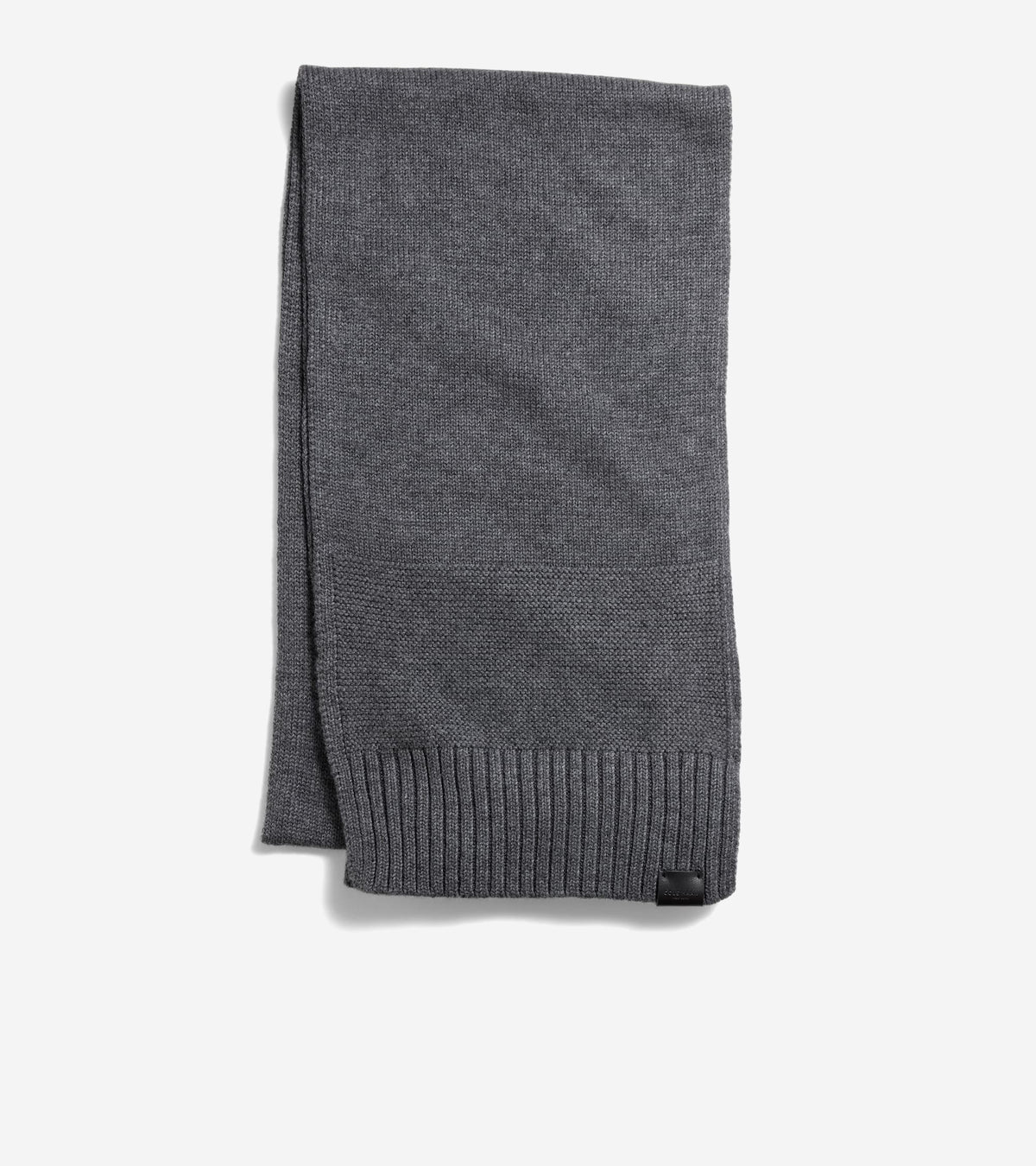 Men's Textured Midweight Scarf-Guaranteed Grey Heather