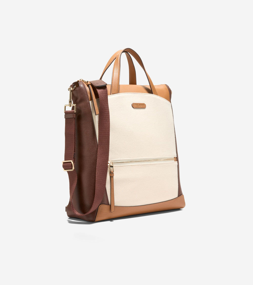 cole haan leather backpack tan COLE HAAN Clarkson mens go vibe with this Grand Ambition large leather backpack Cole Haan Grand Ambition Convertible
