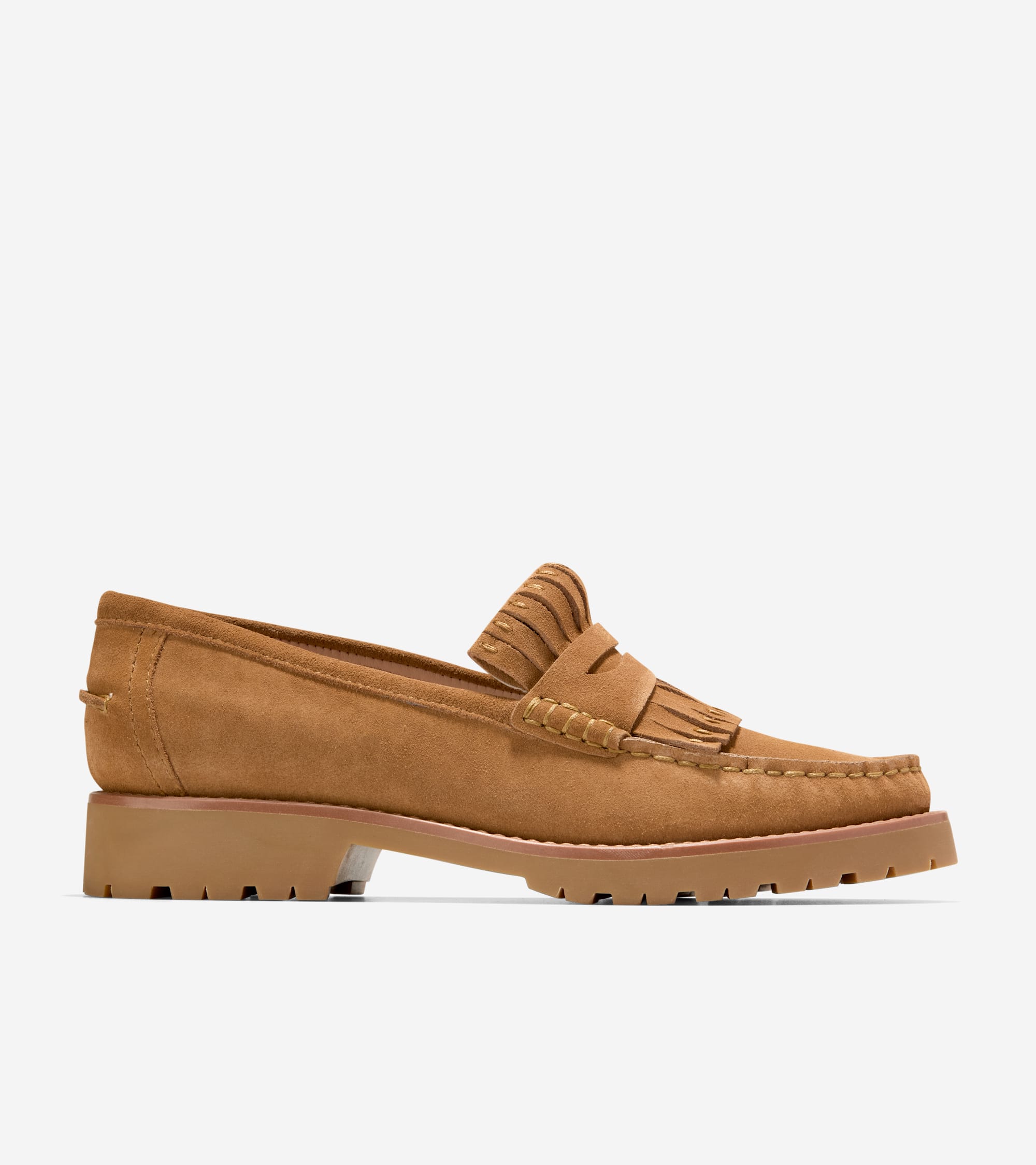 Women's Treena Lug Kiltie Loafers in Black | Cole Haan