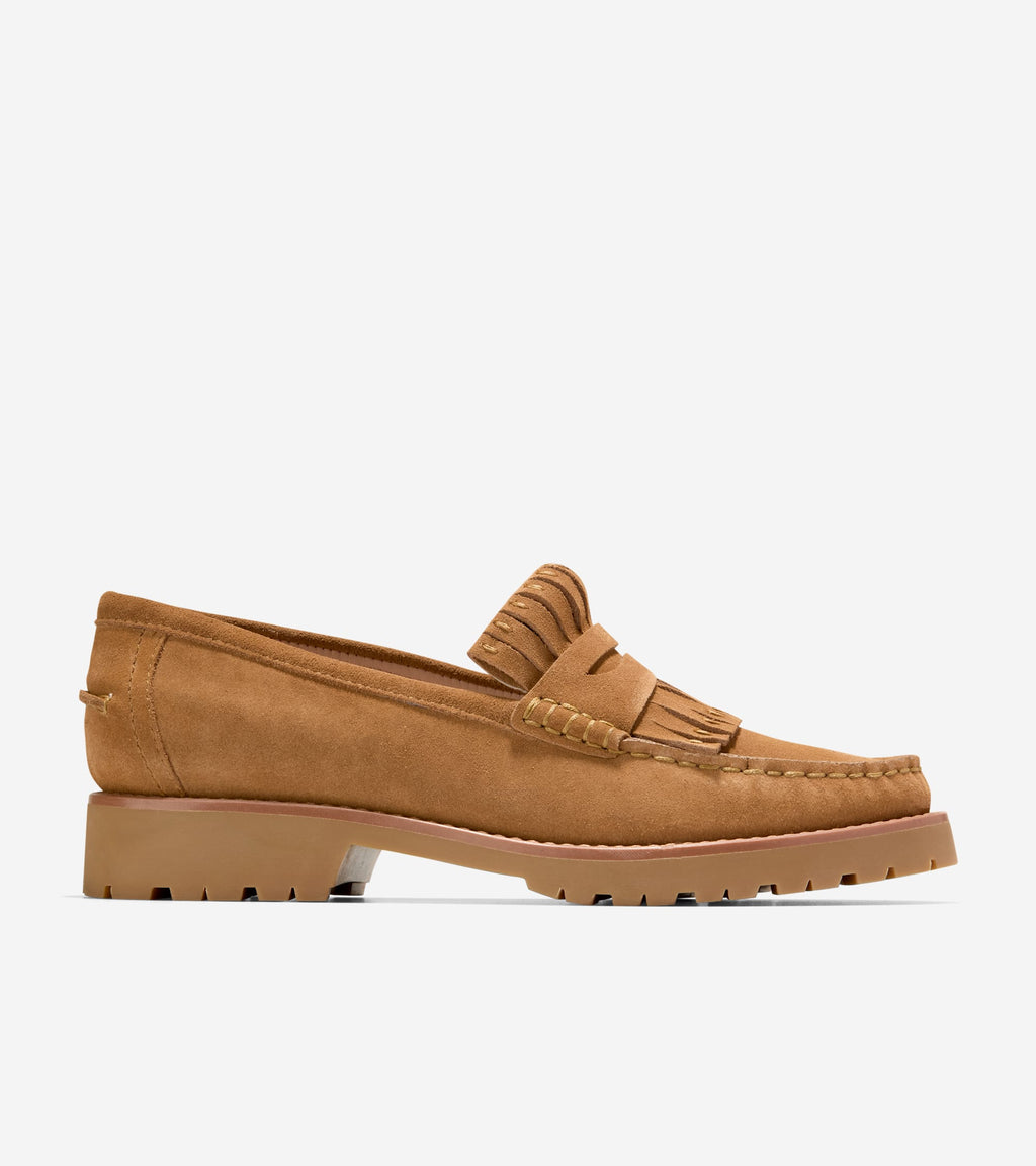 Women's Treena Lug Kiltie Loafers-Golden Honey