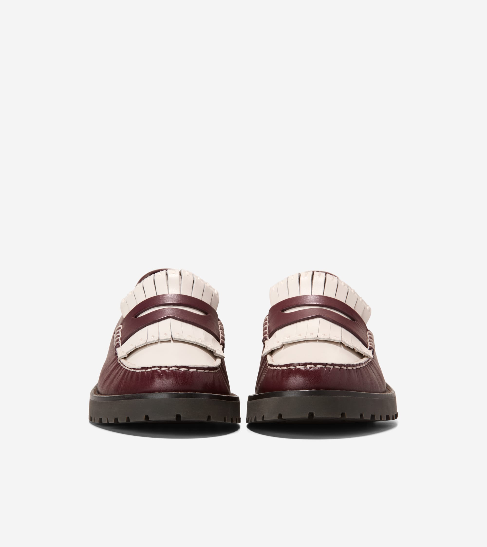 Women's Treena Lug Kiltie Loafers in Red | Cole Haan