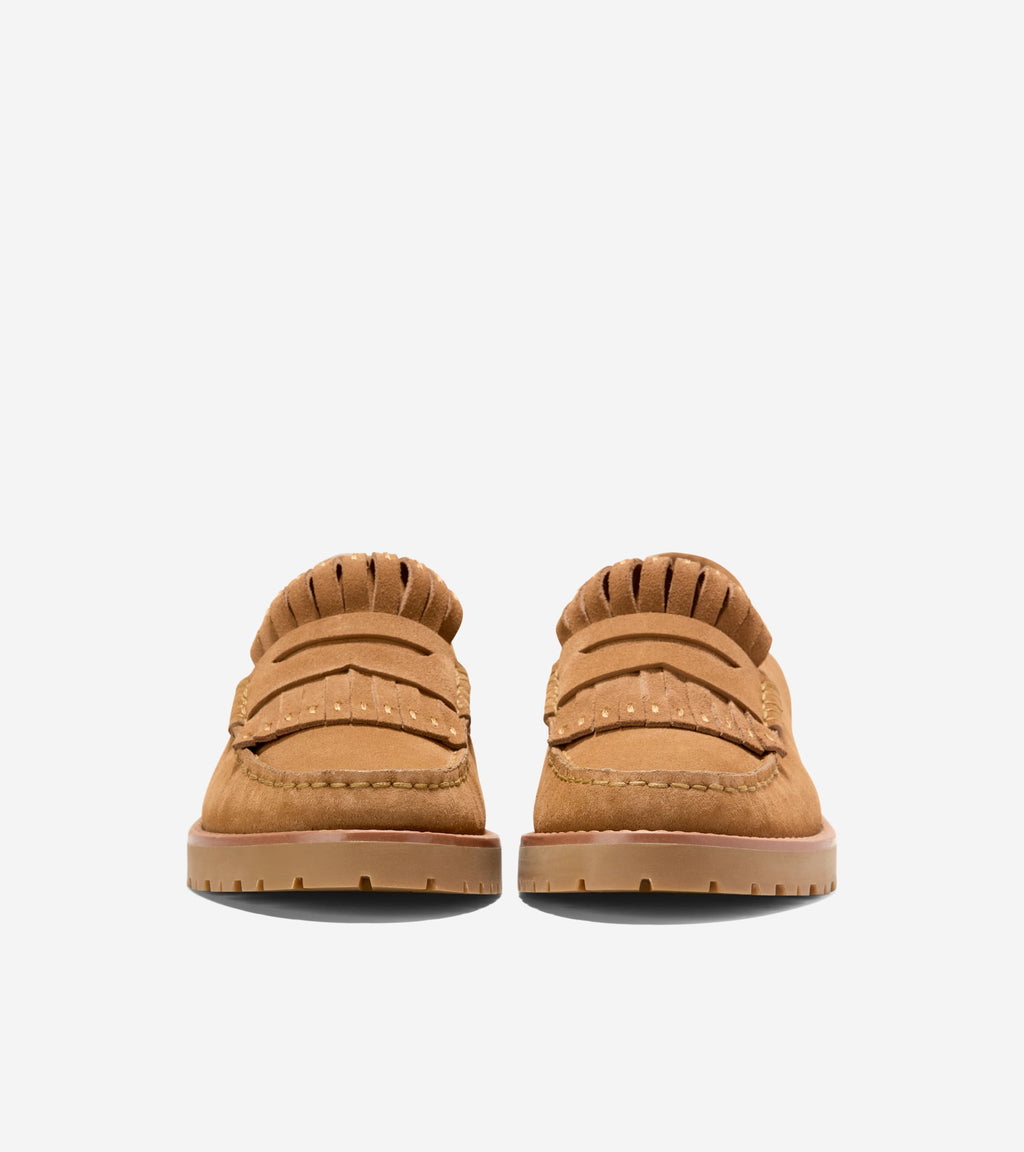 Women's Treena Lug Kiltie Loafers-Golden Honey