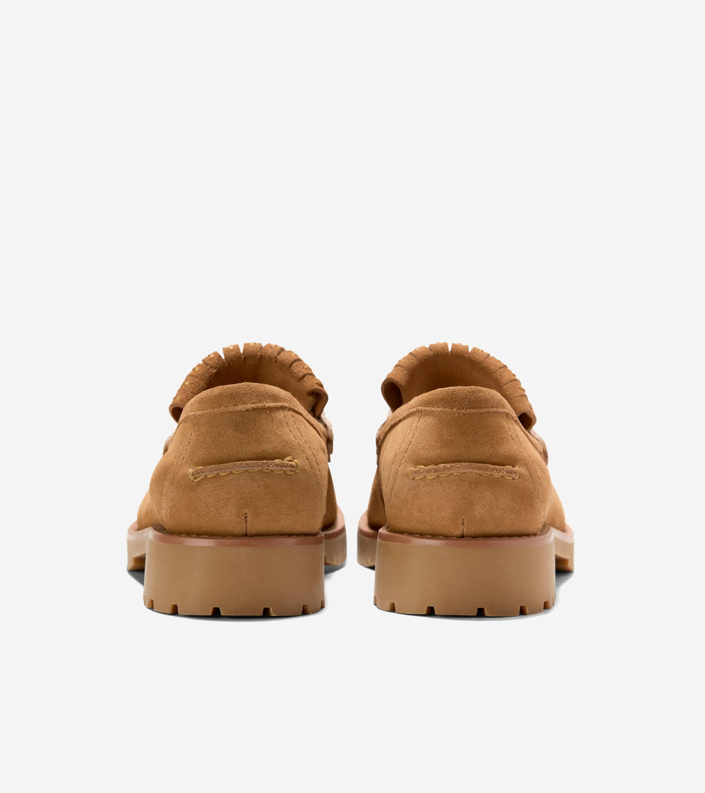 Women's Treena Lug Kiltie Loafers-Golden Honey