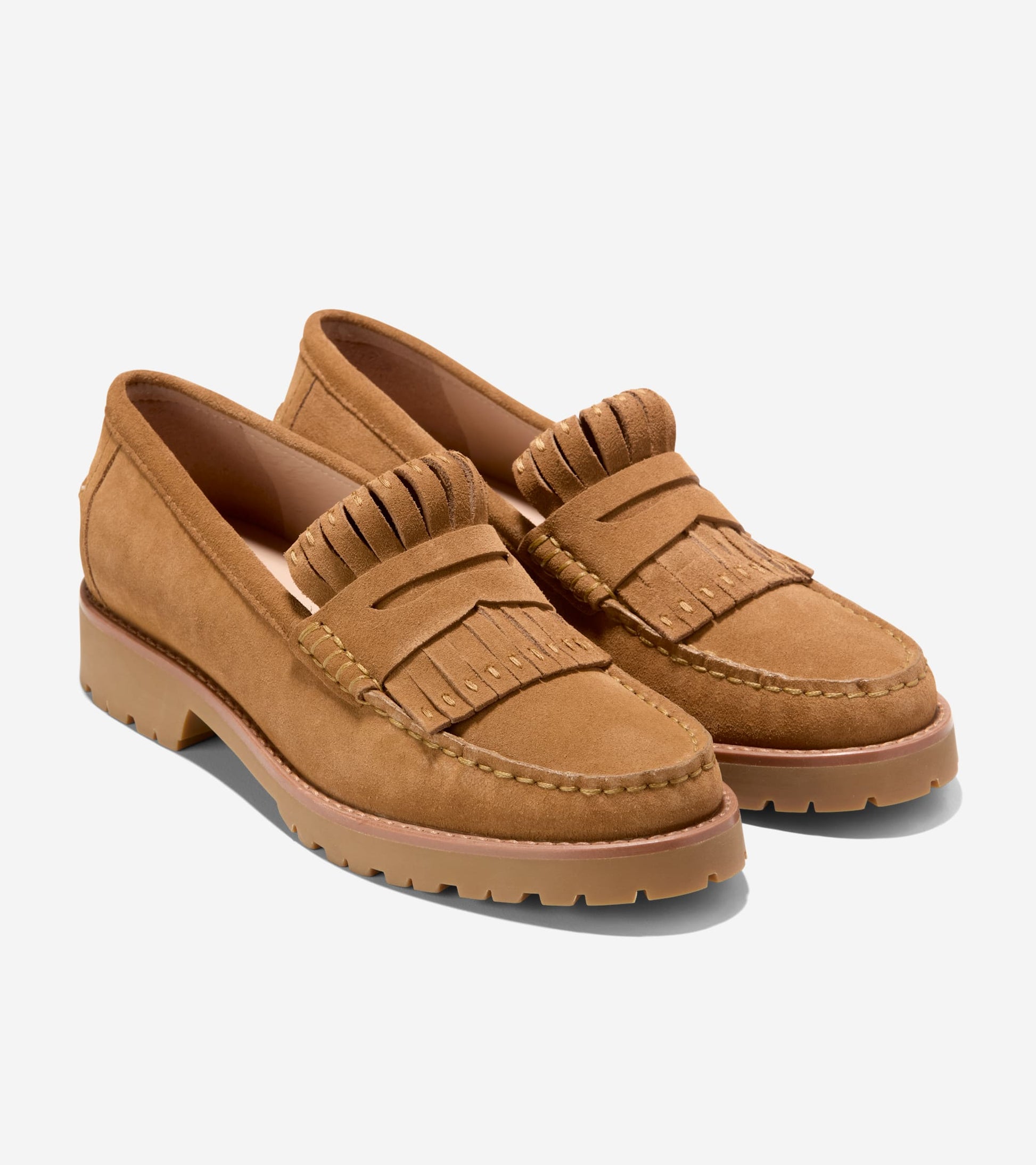Women's Treena Lug Kiltie Loafers-Golden Honey