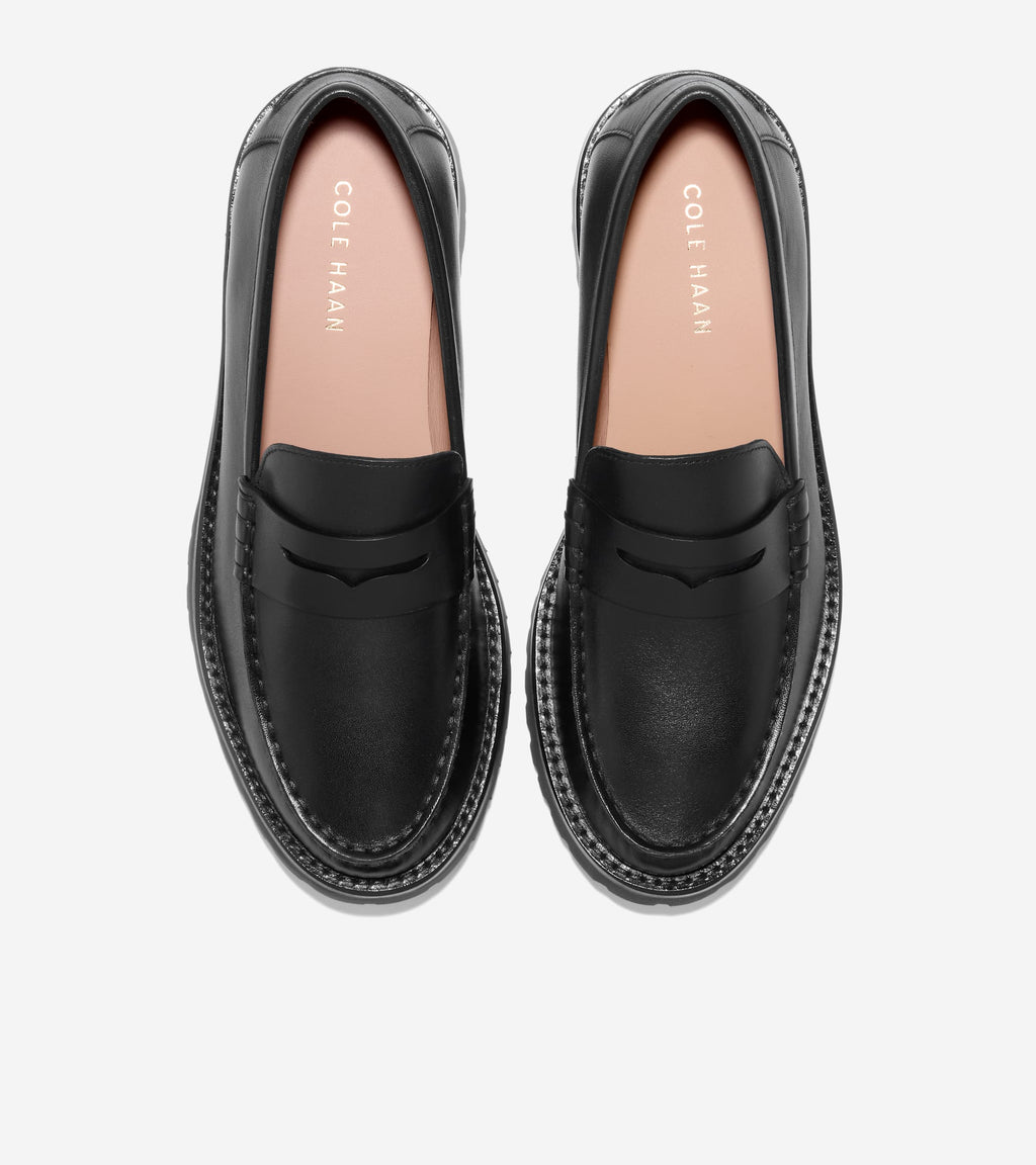 Women's Treena Lug Loafers-Black