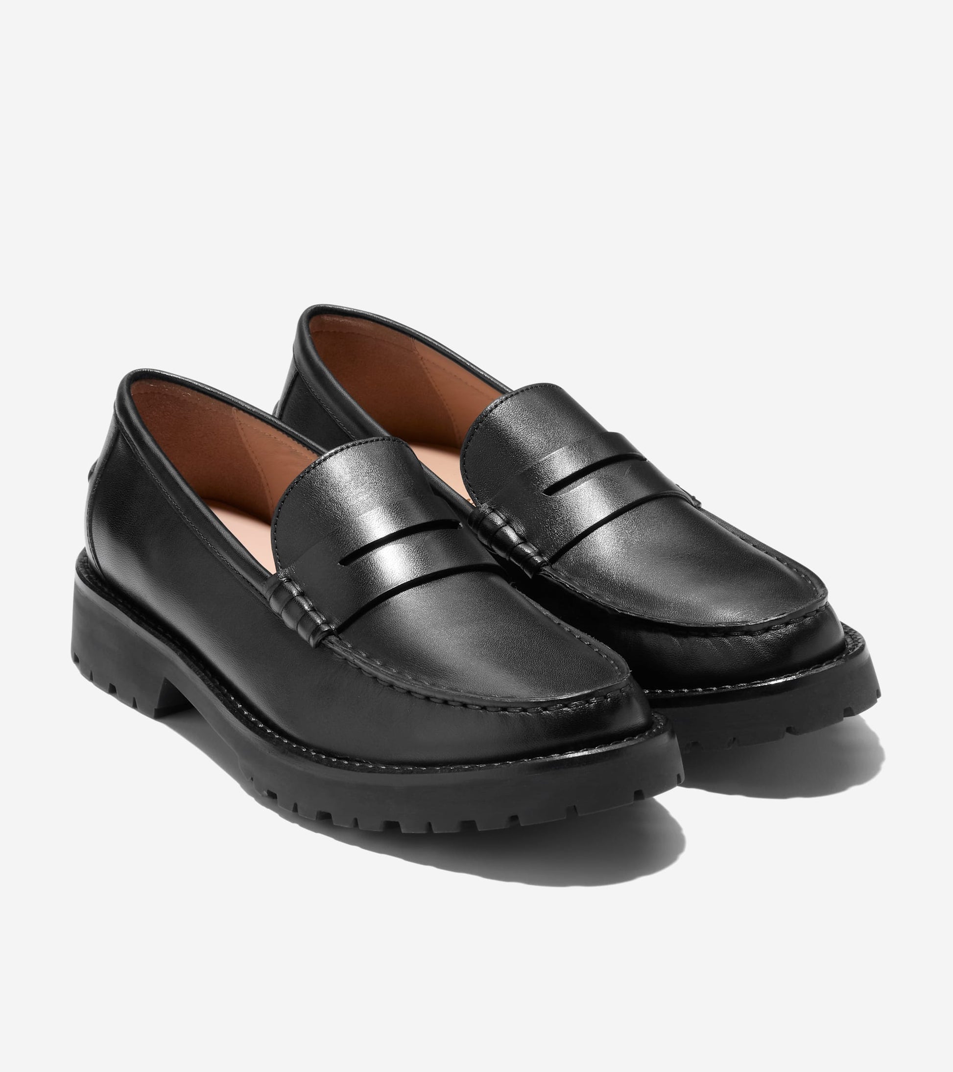Women's Treena Lug Loafers-Black