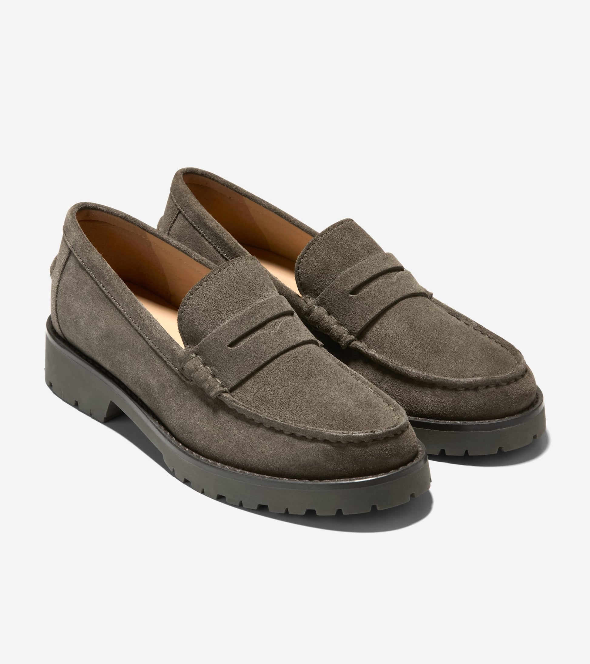 Women's Treena Lug Loafers-Deep Olive